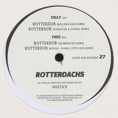 Noetics - Rotterdachs EP