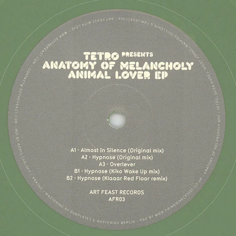 Tetro presents Anatomy Of Melancholy - Animal Lover