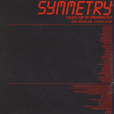 Symmetry - Themes For An Imaginary Film Black Vinyl Edition