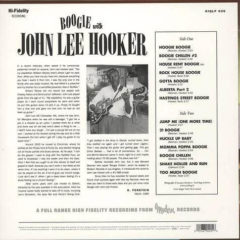 John Lee Hooker - Boogie With John Lee Hooker