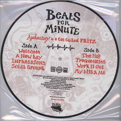 Audessey & A Cat Called Fritz - Beats Per Minute Picturedisc