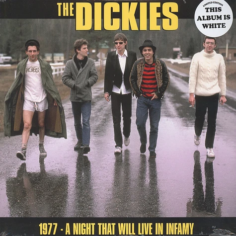 The Dickies - Night That Will Live In Infamy 1977 White Vinyl Edition