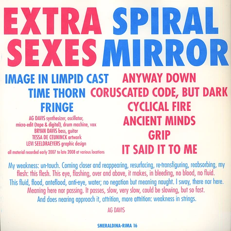 Extra Sexes - Spiral Mirror