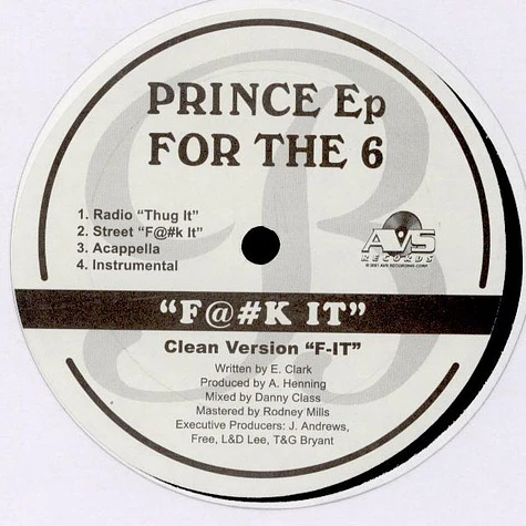 Prince Ep - For The 6