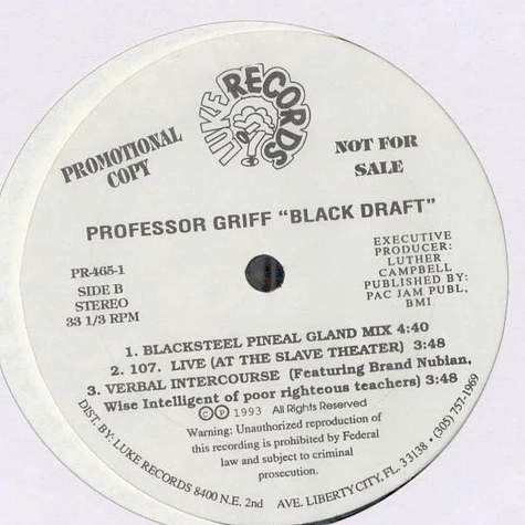 Professor Griff - Blackdraft