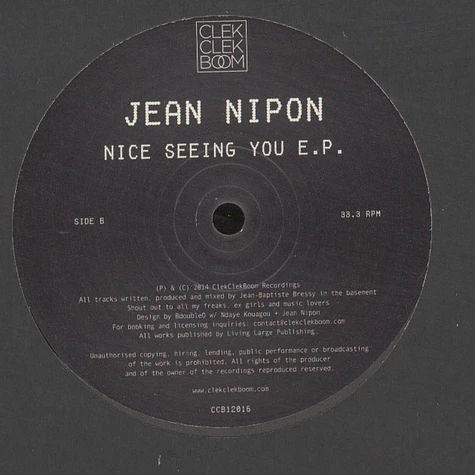 Jean Nipon - Nice Seeing You EP