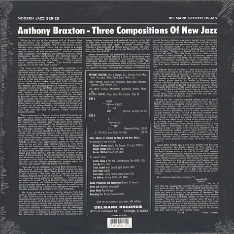 Anthony Braxton - 3 Compositions Of New Jazz