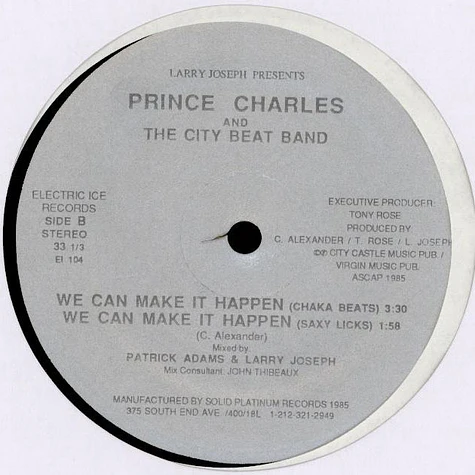 Prince Charles And The City Beat Band - We Can Make It Happen