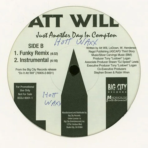Att Will - Just Another Day In Compton