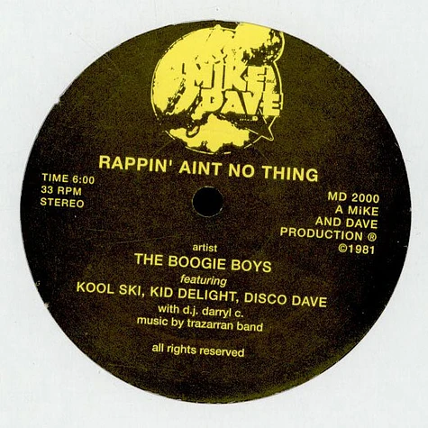 Boogie Boys - Rappin' Aint No Thing