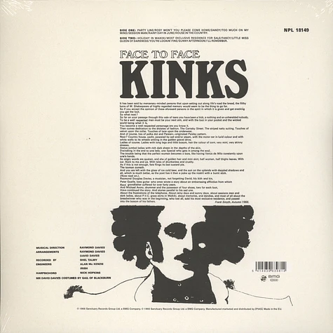 The Kinks - Face To Face