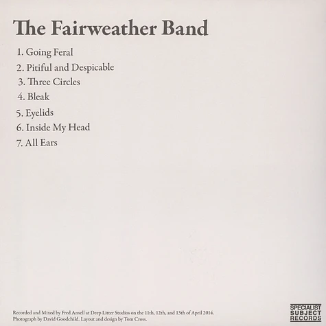 The Fairweather Band - The Fairweather Band