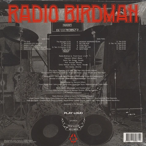 Radio Birdman - Radios Appear (Trafalgar Version)