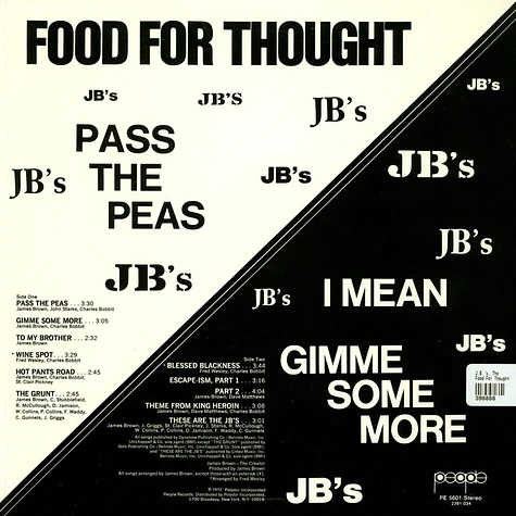 The J.B.'s - Food For Thought