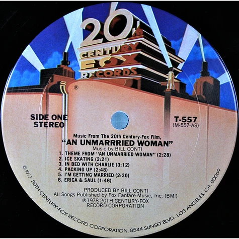 Bill Conti - Music From An Unmarried Woman