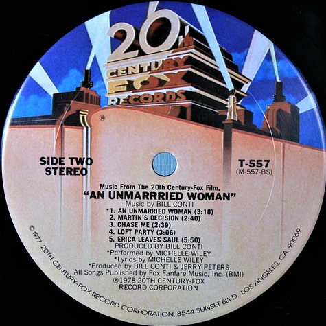 Bill Conti - Music From An Unmarried Woman