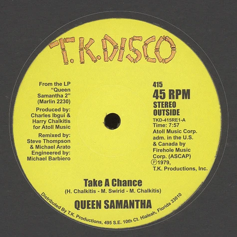 Queen Samantha - Take A Chance