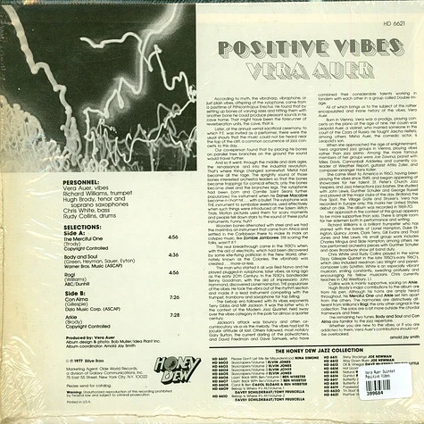 Vera Auer Quintet - Positive Vibes