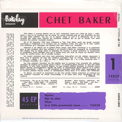 Chet Baker - Chet Baker And His Orchestra