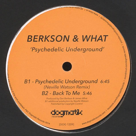 Berkson & What - Psychedelic Underground