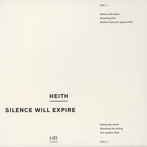 Heith - Silence Will Expire