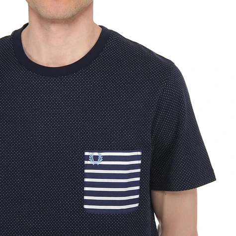 Fred Perry - Polka Dot Stripe Pocket T-Shirt