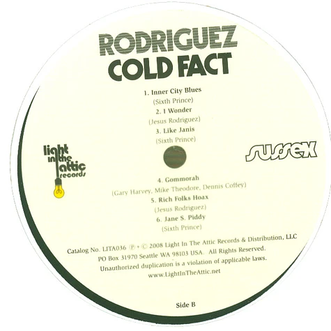 Sixto Rodriguez - Cold Fact