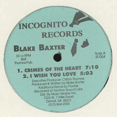 Blake Baxter - Crimes Of The Heart