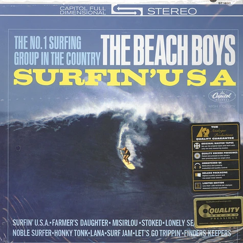 The Beach Boys - Surfin' USA 200g Vinyl, Stereo Edition