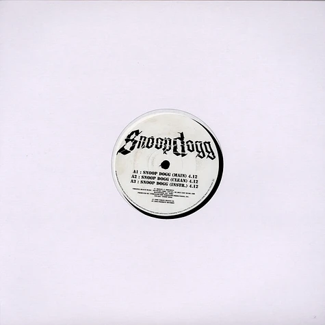Snoop Dogg - Snoop Dogg / Backup Ho