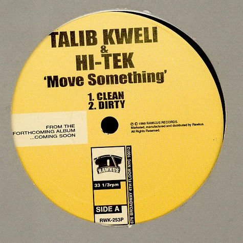 Talib Kweli & Hi-Tek - Move Something