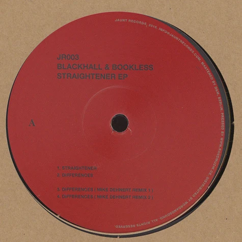 Blackhall & Bookless - Straightener EP Mike Dehnert Remixes