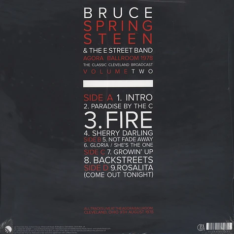 Bruce Springsteen - Agora Ballroom 1978 Volume 2