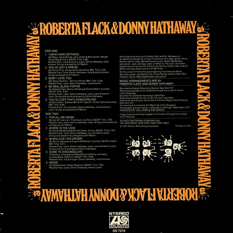 Roberta Flack & Donny Hathaway - Roberta Flack & Donny Hathaway