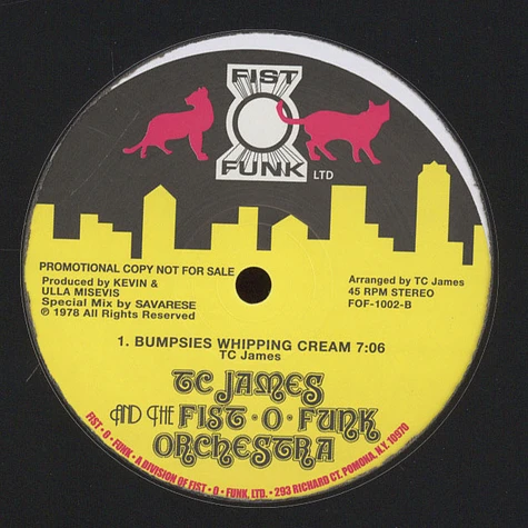 Tom C. James And Fist-O-Funk Orchestra, The - Get Up On Your Feet (Keep On Dancin)