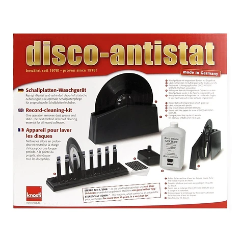 Knosti - Disco-Antistat Schallplatten-Waschgerät (Set)
