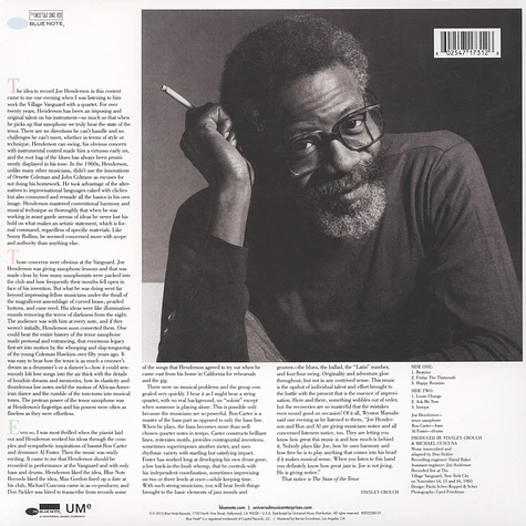 Joe Henderson - State Of The Tenor: Live At The Village Vanguard 1