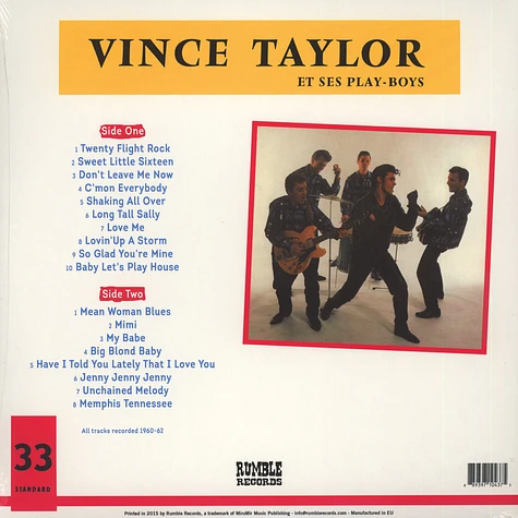 Vince Taylor Et Ses Playboys - Le Rock C’est Ca