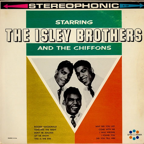 The Isley Brothers, The Chiffons, Charlie Francis - Starring The Isley Brothers And The Chiffons