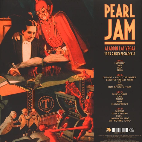 Pearl Jam - Aladdin, Las Vegas 1993 Black Vinyl Edition