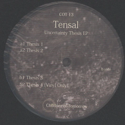Tensal - Uncertainty Thesis EP