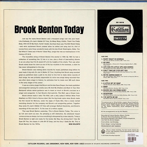 Brook Benton - Brook Benton Today