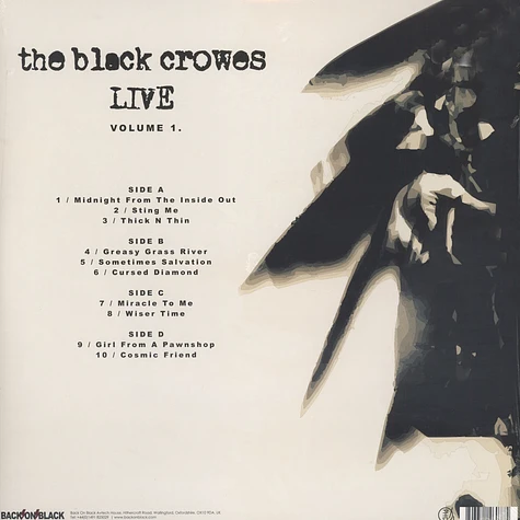 The Black Crowes - Live - Volume 1 Colored Vinyl Edition