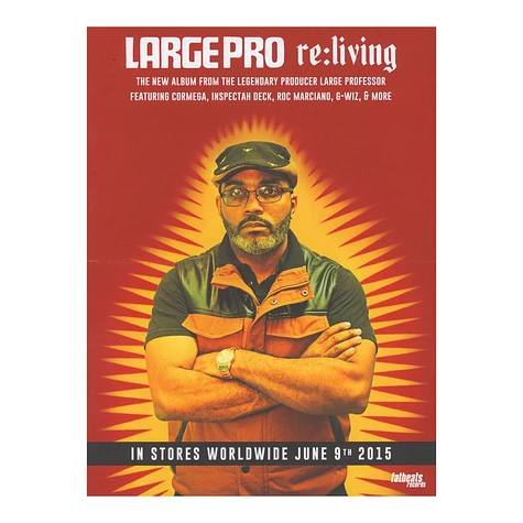 Large Professor - Re:Living Poster