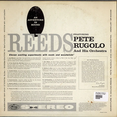 Pete Rugolo Orchestra - An Adventure In Sound-Reeds