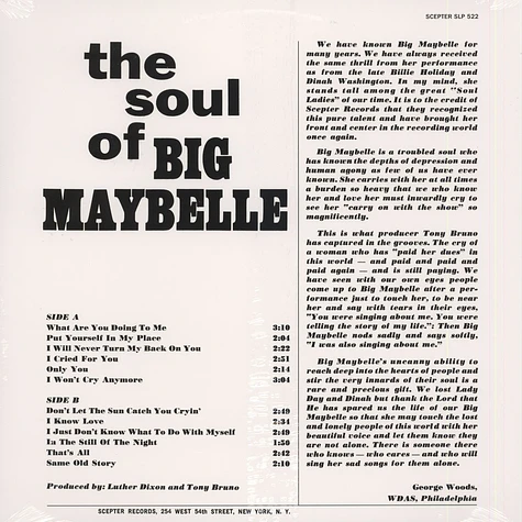 Big Maybelle - The Soul Of Big Maybelle