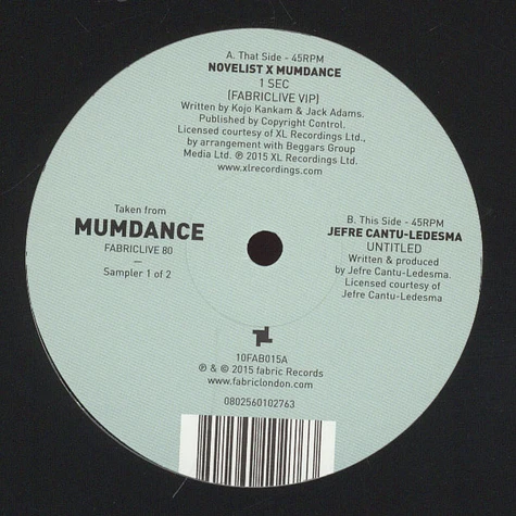 V.A. - FABRICLIVE 80: Mumdance - Album Sampler 2