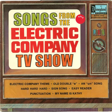 V.A. - Songs From The Electric Company TV Show
