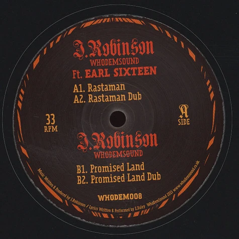 J.Robinson / WhoDemSound - Rastaman Feat. Earl 16