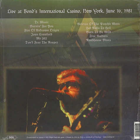Blue Öyster Cult - Tales Of The Psychic Wars - Live At Bond's International Casino, New York, June 16, 1981 180g Vinyl Edition